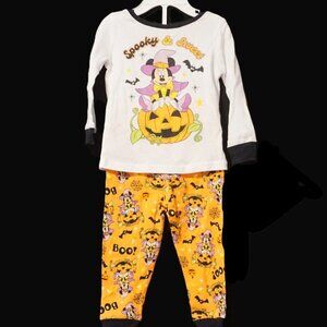 Disney Baby Minnie “Spooky & Sweet” Halloween 2 Piece Set of Pajamas 12 Months